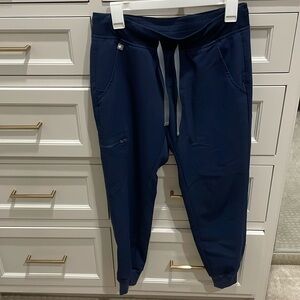 Figs Zamora Jogger Scrub Pants Size S Navy
